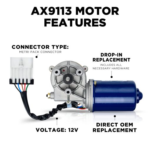 Motor Limpiaparabrisas Wexco AX9113 - Autotex Todos los Modelos - Freightliner-International-Kenworth-Volvo - Imagen 2