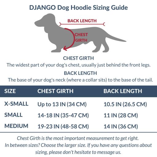 Sudadera con capucha para perros DJANGO super suave y elastica - Totalmente forrada con cintura elastica, portal de correa y bolsillo trasero (Verde Bosque, X-Small) - Imagen 4