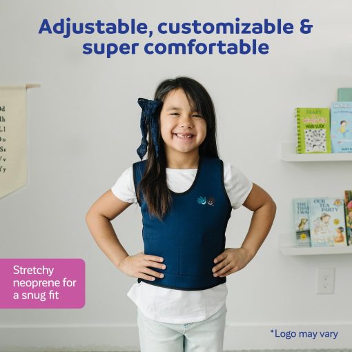 Chaleco de Compresion con Peso Fun and Function - Rojo para Niños y Adultos - Chaleco Sensorial Calmante - Chaleco Ponderado para Necesidades Sensoriales - Tallas para Niños, Adolescentes y Adultos - Imagen 2