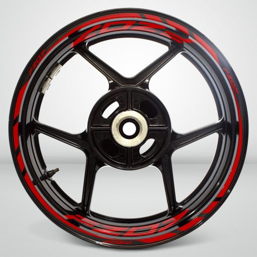 Calcomania Adhesiva de Rueda de Llanta de Motocicleta Roja Brillante Compatible Con Yamaha FZ07 - Imagen 2