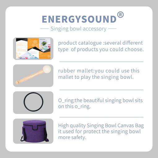 ENERGYSOUND Cuenco Cantor de Cristal de Cuarzo con Tono Perfecto G de Chakra de Garganta 432Hz 10 pulgadas con mazo y anillo incluidos - Imagen 6