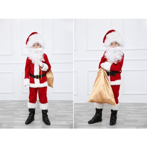 Disfraz de Santa Claus para Ninos Set de 11 Piezas (Tamano Pequeno) - Imagen 3