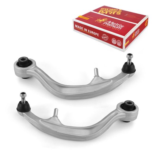 Conjunto de brazo de control inferior trasero delantero L&R Metrix Premium Made in Europe y junta de rotula RK621373 y RK621372 Ajuste 2003-2006 INFINITI G35 RWD uNICAMENTE, 2007 INFINITI G35 Coupe uNICAMENTE, 2003-2009 Nissan 350Z