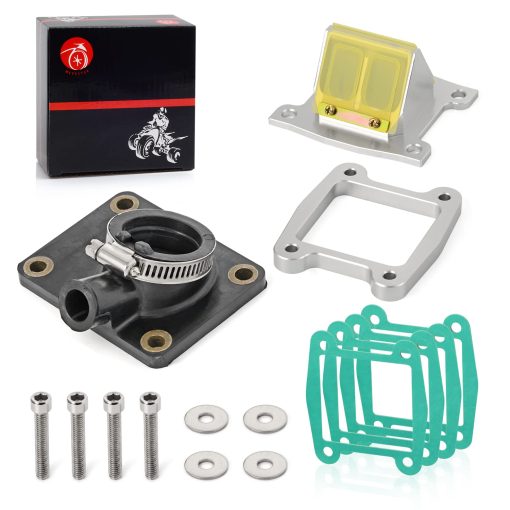 Kit de Bota de Multiple de Admision y Valvula de Laminillas de Aluminio Billet y Espaciador de Laminillas para Yamaha Blaster 200 YFS200 1988-2006 - Imagen 2