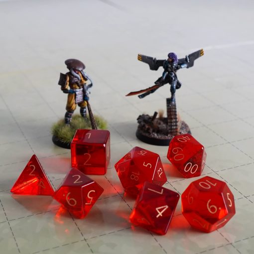 Set de dados de DND de 16mm de FanRoll by Metallic Dice Games de Piedra de Nacimiento: Grabado de Citrino de Noviembre, Dados de Rol para Dungeons and Dragons - Imagen 4
