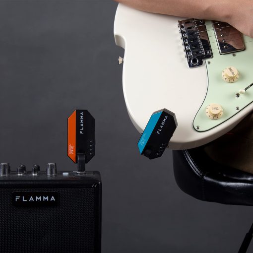 Sistema Inalambrico Digital FLAMMA FW10 2.4GHZ Transmisor Receptor Recargable Soporta 4 Canales para Guitarra Electrica Bajo Violin Teclado - Imagen 7