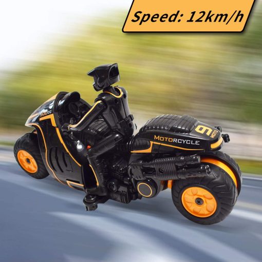Masefu Motocicleta RC, Motocicleta RC 360? Ruedas Giratorias Moto Truco - Deriva Giratoria Coche de Alta Velocidad 2WD Juguetes con Figura de Conducir - Regalo para Ninos Ninas de 4 a 12 Anos - Color Puede Variar - Imagen 2