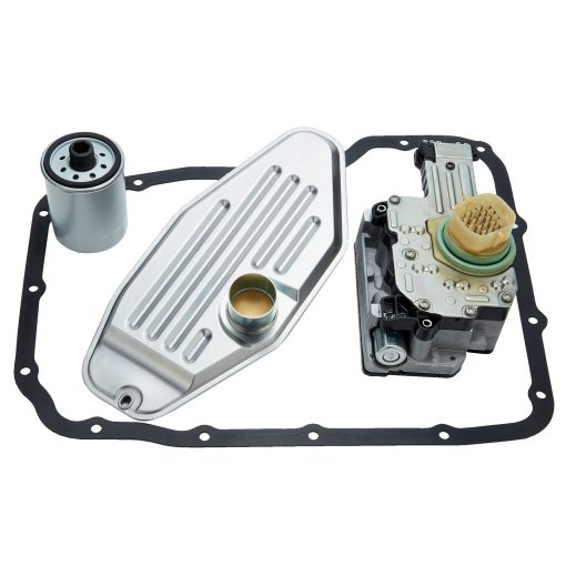 Paquete de 4 solenoides 545RFE 45RFE y kit de servicio de filtro para transmision 4WD compatible con Dodg e RAM JEE P 1999-2010 - Imagen 2