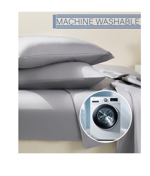 Juego de Sabanas Arianaut King Size Gris Claro 1000 Hilos de Algodon Egipcio Juego de Sabanas de Lujo Gris Claro 4 Piezas Calidad de Hotel Extra Profunda Suave Sabanas King Sedosas y Frescas - Imagen 4