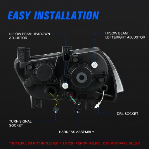 Conjunto de faros delanteros de proyector dual Gubebaili para Dodge Charger R/T Pursuit SRT8 SXT Plus 2011-2014, lampara delantera LED con luces diurnas DRL y senales de giro secuenciales, lente clara - Imagen 5