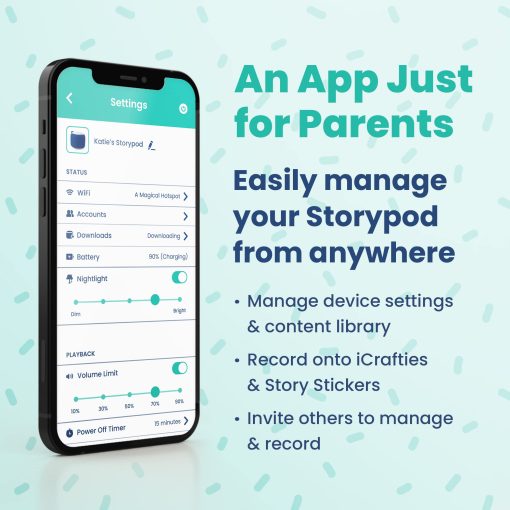 Storypod El Sistema de Reproduccion de Audio Primero de Aprendizaje | Conjunto de Inicio con Funda Intercambiable en Turquesa | Juguete Educativo Interactivo y Cuentacuentos | Niños y Niñas | Niños Pequeños | Niños en Edad Preescolar - Imagen 6