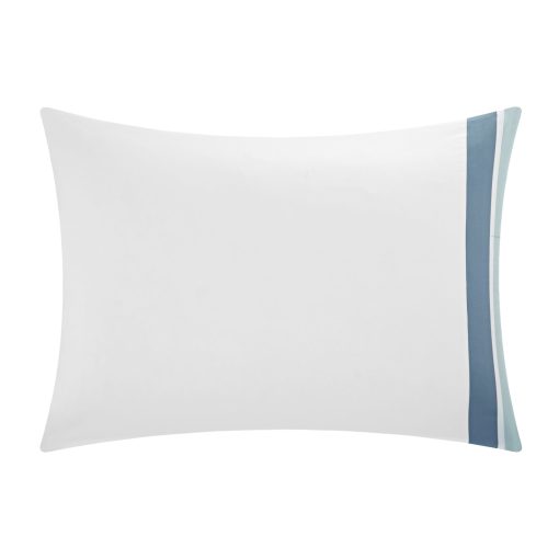 Juego de sabanas Casa Bolaj Designed to Dream Casabolaj Sombreado 100% algodon egipcio saten, coleccion de lujo estilo moderno, 400 hilos (Blanco, King) - Imagen 2