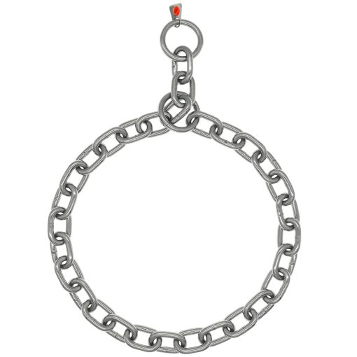 Collar de Adiestramiento Herm Sprenger Extra Fuerte de Acero Inoxidable de 5.0 mm con Eslabones Medianos para Perros Medianos y Grandes Collar de Correccion Sin Tiron Hecho en Alemania (60 cm) - Imagen 3