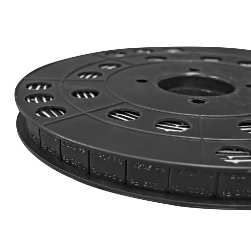 Contrapeso de rueda adhesivo de acero Counteract SAWW-B12 - Rollo de 356pc - 178oz (Recubrimiento en polvo negro, 1/2oz)