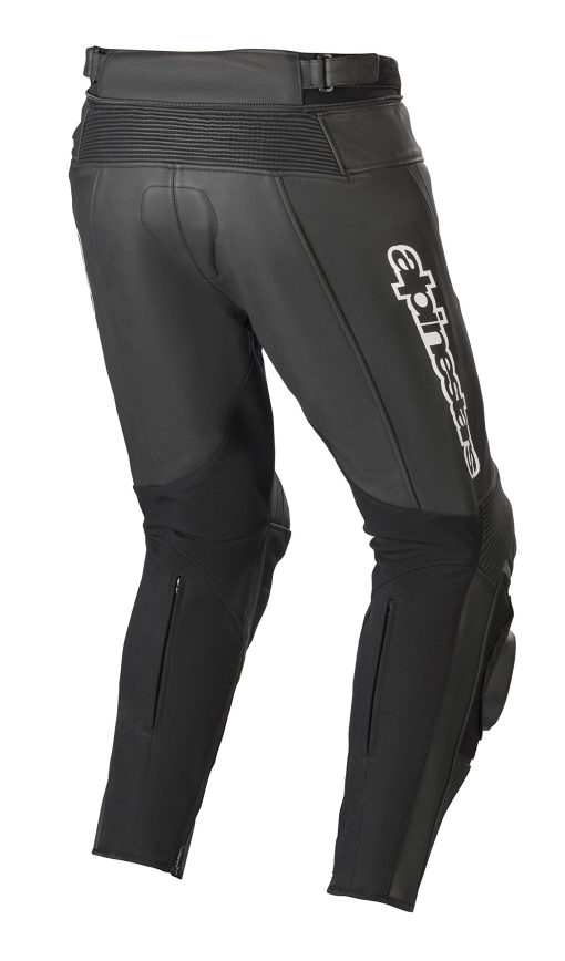 Pantalones de motocicleta de cuero Alpinestars Track V2 para hombre - Negro / 46 - Imagen 2