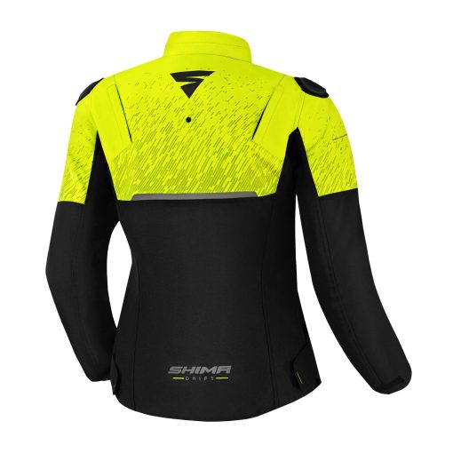 Chamarra de moto SHIMA DRIFT LADY para Mujer - Chamarra ligera de verano transpirable para mujer con malla con armaduras CE en espalda, hombros y codos, con ajuste de ancho (Fluo, XS) - Imagen 2