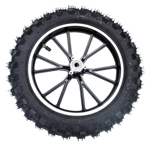 Rim tube tire llanta trasera negra para rueda 2.50-10 + cubo para motocicleta de tierra de 49-50cc Dirt Bike Gas Dirt Bike Pit Bikes Youth Dirt Pitbike Mini piezas de motocicleta - Imagen 6