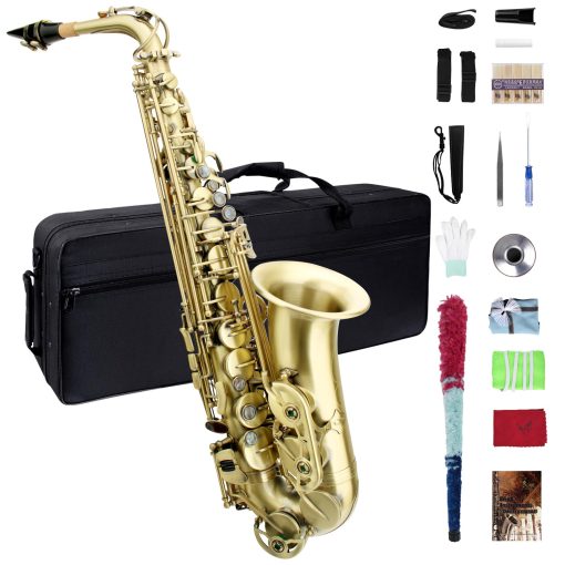 Saxofon Alto Eb, Saxofon para Principiantes y Estudiantes, Saxofon Alto, Saxofon para Principiantes, Saxofon para Estudiantes, Saxofones Alto, Saxofon Alto, Saxofon de Bronce Antiguo