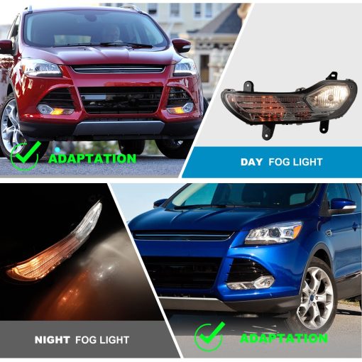 Luces de Niebla CPW Compatible con [2013 2014 2015 2016 Ford Escape] Par de Luces de Niebla para Conducir - Imagen 5