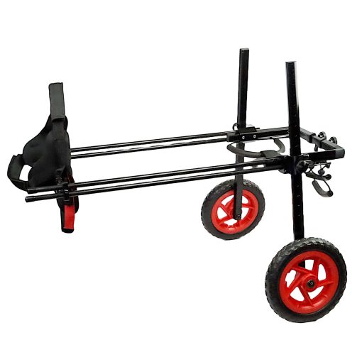 Silla de Ruedas para Perros Best Friend Mobility Pro Series para Patas Traseras - Fibra Ultraligera, Brazos Laterales Ajustables para Todo Terreno, Llantas de Espuma para Todos los Perros (Tamano Mediano)