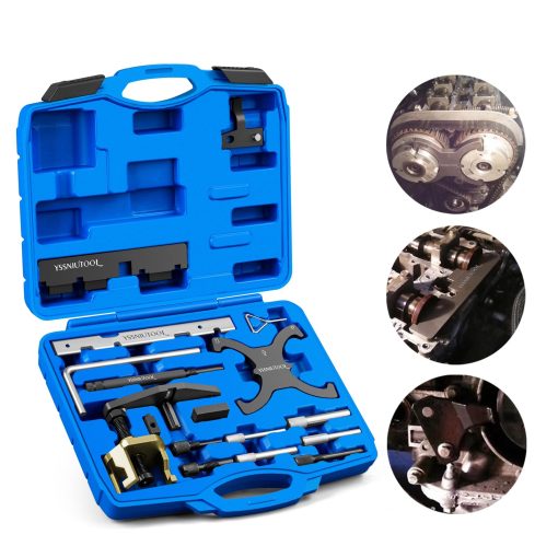 18pc Juego de herramientas de sincronizacion para Ford, Kit de herramientas de bloqueo de arbol de levas y volante para Ford Fiesta Fusion Escape Mazda 1.4 1.6 1.8 2.0 Di/TDCi/TDDi ECOBOOST 1.6 Ti-VCT 1.5 1.6 VVT 2.5L Reemplaza 303-1097