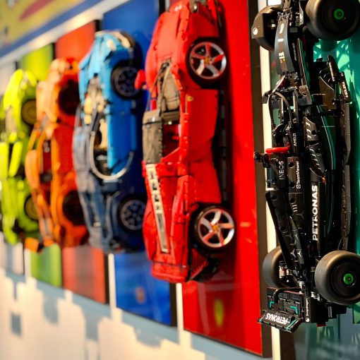 Tablero de exhibicion iLuane para Lego Technic Ferrari Daytona SP3 42143, Colectorias de adultos Lego Car Wall Mount para Building Set, Ideal para amantes de Lego (Solo tablero de exhibicion) - Imagen 6
