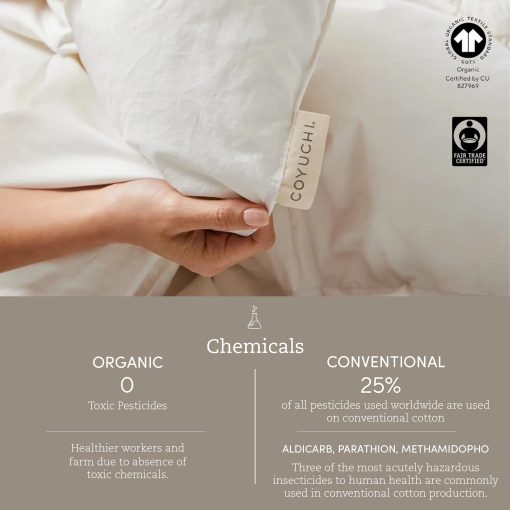 Coyuchi Cloud Brushed Organic Flannel Duvet Cover, Gris Palido Heather (Twin) - Imagen 3
