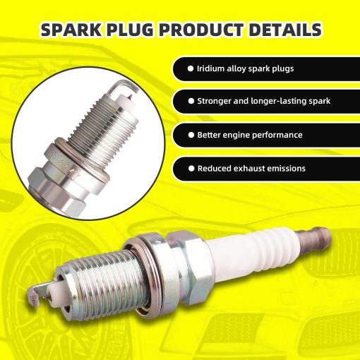 Juego de 4 Bobinas de Encendido UF400 y 4 Bujias de Iridio Compatible con Civic Acura EL 2001-2005 - L4 1.7L - Imagen 5