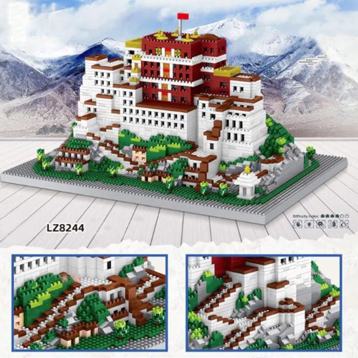 Set de Bloques de Construccion de la Famosa Arquitectura del Palacio de Potala del Mundo, 2782 PCS Kit de Construccion de Modelo de Arquitectura, Mini Ladrillos MOC Juguete Educativo Regalo para Ninos y Adultos - Imagen 3