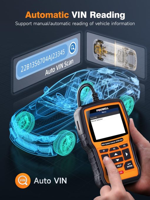 FOXWELL NT510 Elite para GM Escaner de Diagnostico OBD2 Lector de Codigos de Todo el Sistema Herramienta de Escaneo con Pruebas Activas Bidireccionales Reset de Todo Servicio Aceite EPB TPMS SAS TPS Registro de Bateria Reaprendizaje del CigÃ¼eñal - Imagen 7