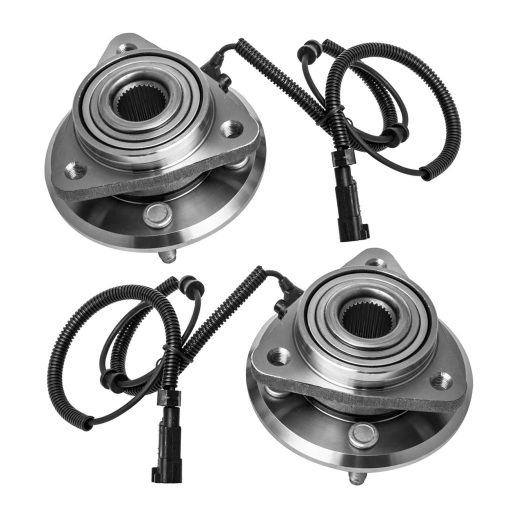 TUCAREST 513270 x2 Conjunto de Cojinete de Rueda Delantera y Cubo de la Rueda Compatible con 2007 2008 2009 2010 2011 Do-dge Nitro /08 09 10 11 12 Je-ep Liberty [5 Perno Con ABS]
