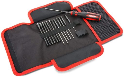 Set Maestro de Herramientas de Velocidad Traxxas 8710, 13 Piezas en Acero Metrico con Mango Sobremoldeado y Estuche de Viaje Portatil