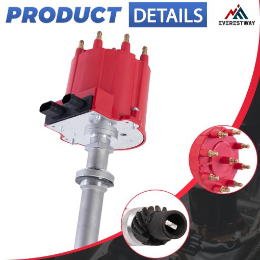 Distribuidor EFI TBI Small Block Big Block Compatible con Chevy GMC C/K Pickup Camaro Blazer Yukon w/ Kit de Tapa y Rotor Reemplazo 1103838 1103698 - Imagen 2