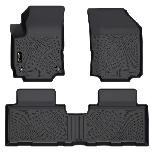 Tapetes Jenofa para Chevy Equinox/GMC Terrain 2018-2024 | Tapetes de Coche Todo Clima a Medida | Negro