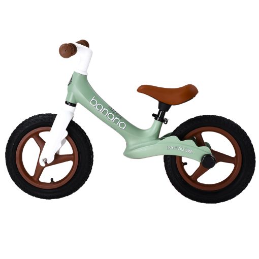 Bicicleta de Equilibrio para Niños Dino de Banana Bike - Entrenamiento para Niños y Niñas - Bicicleta Ligera para Niños de 3+ Años - Manillar y Asiento Ajustables, Bicicleta de Equilibrio sin Pedales - Verde