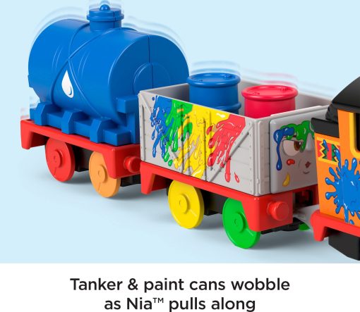 Tren de Juguete Motorizado Thomas & Friends con Nia que Habla y Funciona con Pilas para Ninos de 3+ Anos - Imagen 4