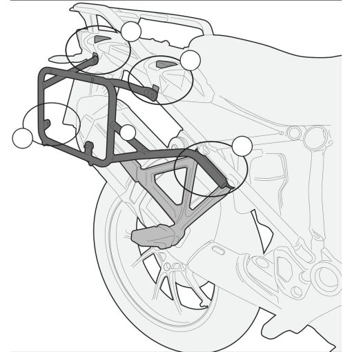 GIVI PL5108CAM Bastidores Laterales Outback para BMW R1200GS & GSA 2013+