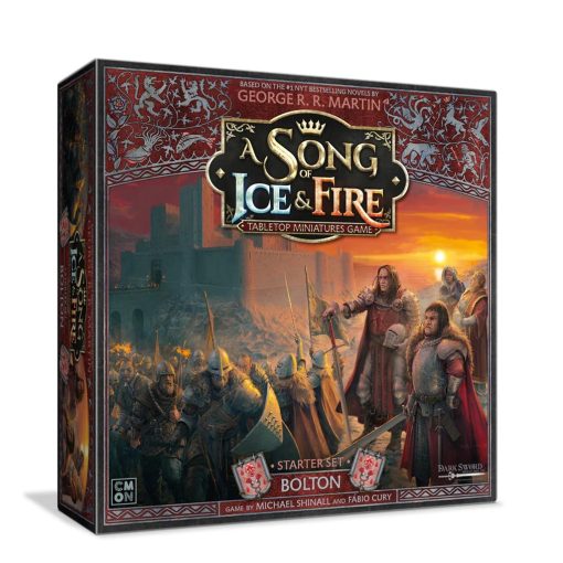 Juego de estrategia A Song of Ice & Fire Tabletop Miniatures Game Bolton Starter Set - Para edades de 14 años en adelante, 2 o mas jugadores, 45-60 minutos de tiempo de juego, Fabricado por CMON