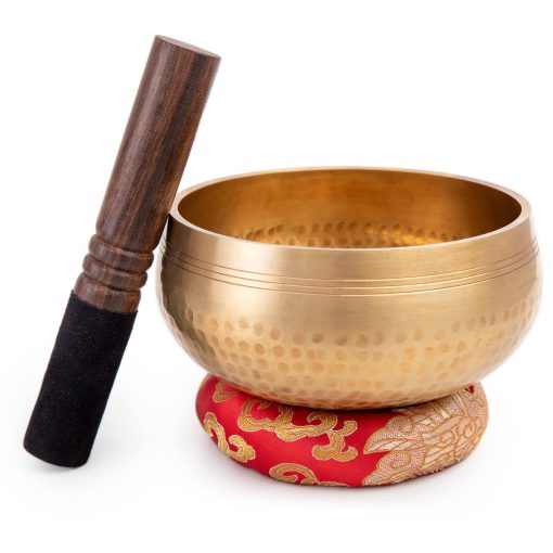 Set de Cuenco Tibetano de 5" - Grado Maestro de Sanacion - Tono Puro por Himalayan Bazaar