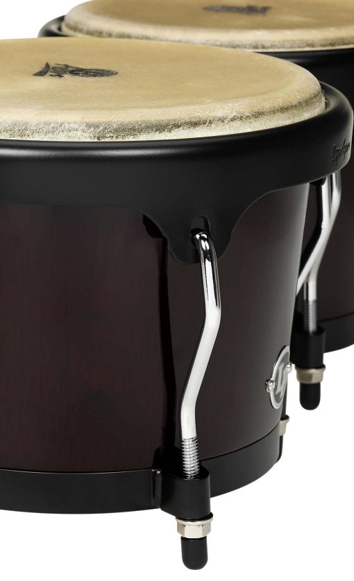Bongos LP LPA601 Aspire Oak con Hardware Negro en Madera Oscura - Imagen 5