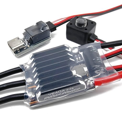 RhinoESC Crawler ESC AM32 40A BEC 5.2~8.2V para Traxxas Axial MOA Ventru RC Crawler Pro Shafty Comp Crawler