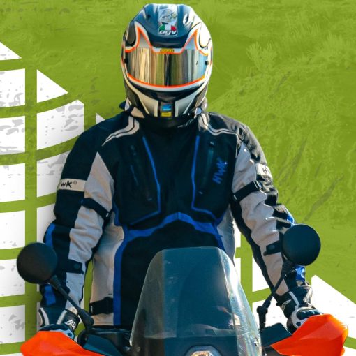 Chamarra de Motocicleta HWK para Hombres y Mujeres Escorpion con Tela de Cordura para Enduro Moto y Armadura Acolchada de Espuma para Proteccion de Impacto, Chamarra de Motocicleta Dual Sport - Verde Hi-Vis, 3X-Grande - Imagen 7