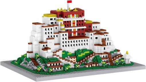 Set de Bloques de Construccion de la Famosa Arquitectura del Palacio de Potala del Mundo, 2782 PCS Kit de Construccion de Modelo de Arquitectura, Mini Ladrillos MOC Juguete Educativo Regalo para Ninos y Adultos - Imagen 9