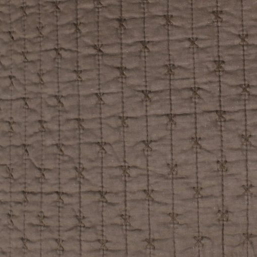 Set de Edredon Levtex Home - Cruz de Punto de Cocoa - 100% Algodon - Edredon King/Cal King (106x92 pulg.) + 2 Fundas King (36x20 pulg.) - Reversible - Tela de Algodon - Imagen 6