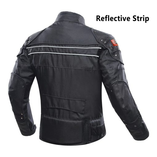 Chamarra de Motocicleta BORLENI Chamarra de Moto Rompiente a Prueba de Viento Armadura de Proteccion Completa para Moto - Imagen 2