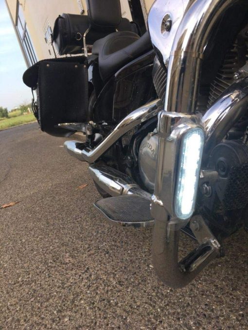 Kit de luces LED para barras de choque en carretera Harley Eagle Lights para barras horizontales o verticales de 1.25 pulgadas - Imagen 4