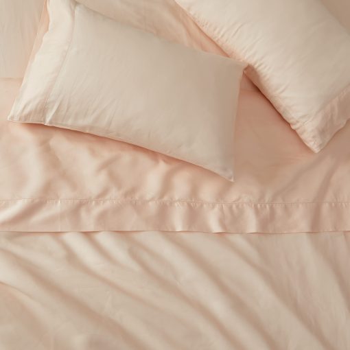 Juego de sabanas 100% algodon organico KG Linens | 300 hilos - Sabanas y funda de almohada | Bolsillo profundo se ajusta hasta colchon de 18" | Cal King - Rosa - 4 piezas | Certificado organico | Coleccion de confort y cuidado - Imagen 6