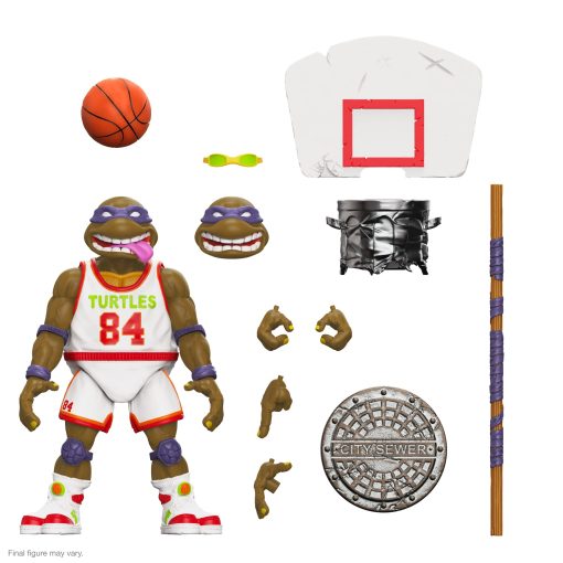 Super7 Figura de Accion Teenage Mutant Ninja Turtles Slam Dunkin' Don - ULTIMATES! de 7 pulgadas