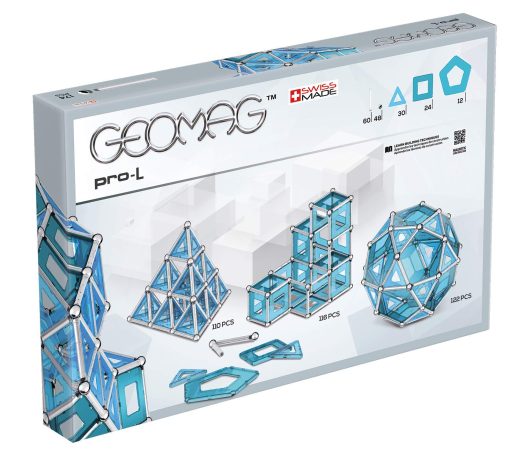 Juego de Construccion y Ingenieria Magnetica GEOMAG Pro-L ULTIMATE de Fabricacion Suiza 174 Piezas para Niños de 8+ años, Varillas y Conectores, Juguete Educativo STEM Montessori, Creatividad, Diversion de Ingenieria - Imagen 3