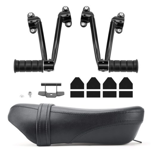 Asiento Trasero del Pasajero y Juego de Reposapies para Motocicleta Compatible con Kawasaki Vulcan Backrest S 650 EN650 VN650 2015-2022 - Imagen 3